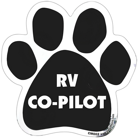 RV Copilot Dog Paw Magnet