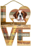 Saint Bernard Love Sign