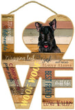 Scottish Terrier Love Sign