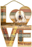 Tibetan Terrier Assorted Love Sign