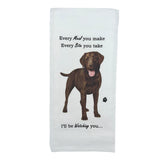 Labrador Chocolate Dish Towel