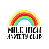 Mile High Anxiety Club Vinyl Car Sticker
