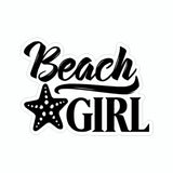Beach Girl Vinyl Car Sticker