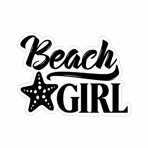 Beach Girl Vinyl Car Sticker