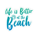 Life Is Better At The Beach Vinyl Car Sticker