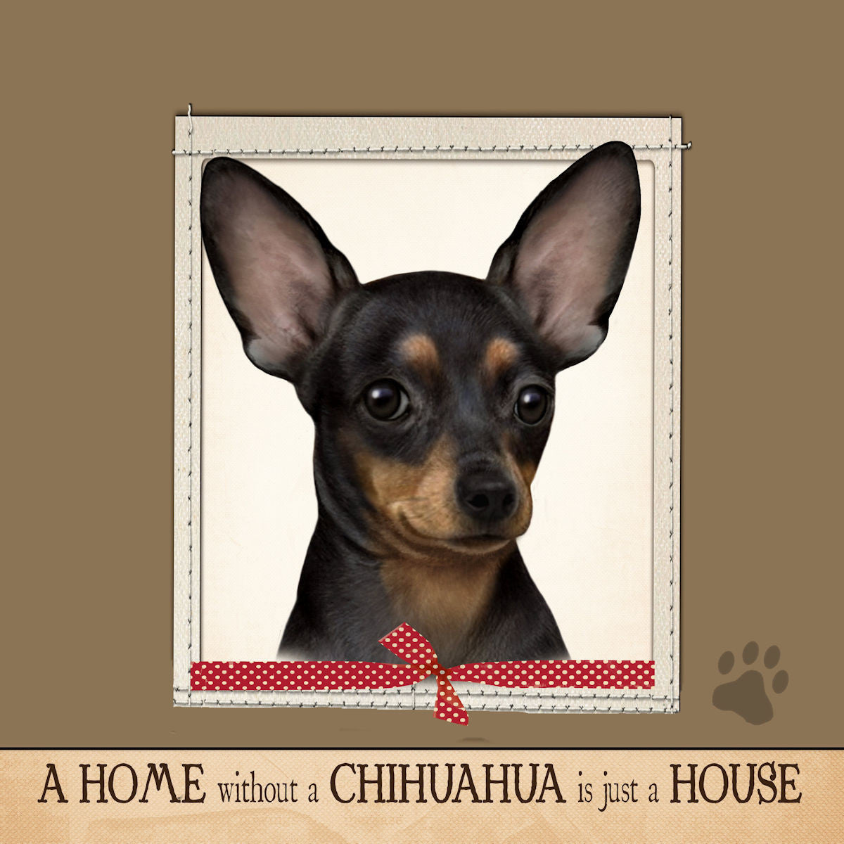 Chihuahua Black Dog Breed Throw Pillow