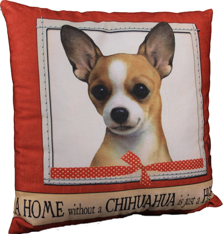 Chuhuahua Tan Dog Breed Throw Pillow