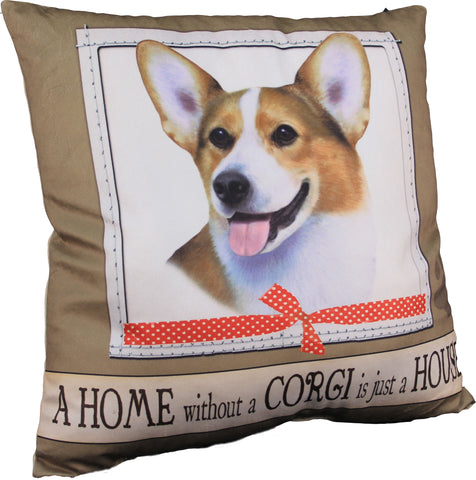 Corgi Dog Breed Throw Pillow