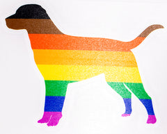 Dog LGBT Pride Vinyl Sticker