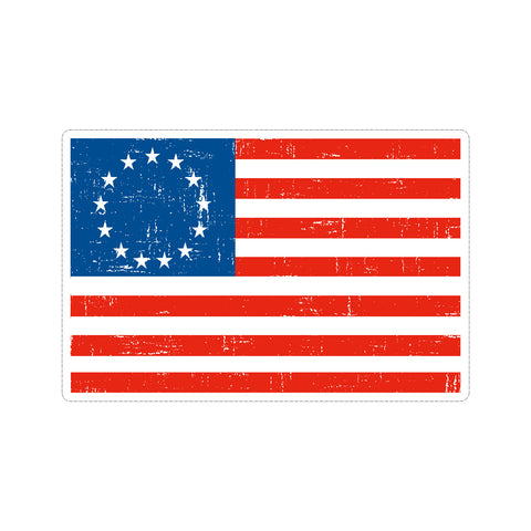 Betsy Ross American US Flag Vinyl Car Sticker