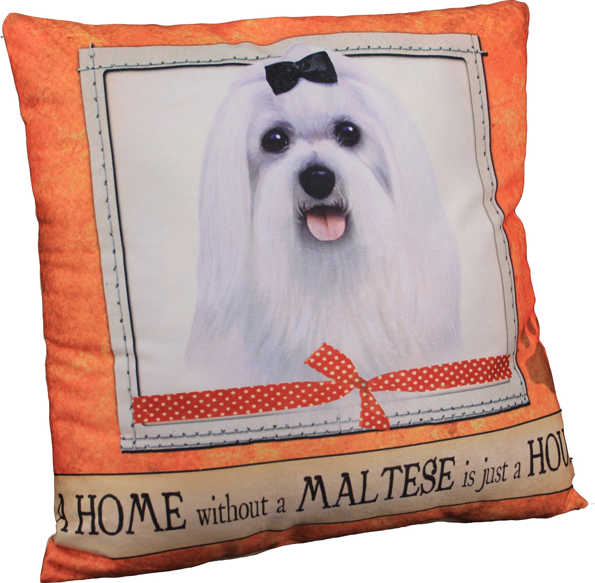 Maltese Dog Breed Throw Pillow