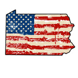 State Pride US Flag Vinyl Car Sticker