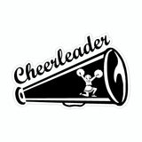Cheerleading Cheer Horn Vinyl Car Sticker