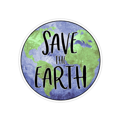Save The Planet Mother Earth Vinyl Car Sticker