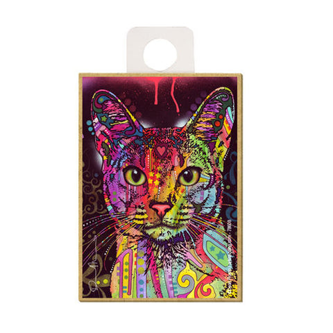 Abyssinian Cat Dean Russo Wood Dog Magnet