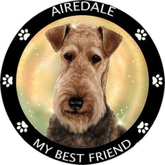 Airedale Terrier My Best Friend Dog Breed Magnet