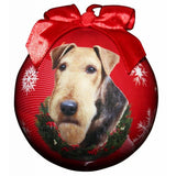 Airedale Shatterproof Dog Breed Christmas Ornament