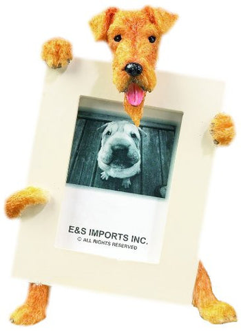 Airedale Terrier Dog Picture Frame Holder