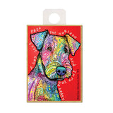 Airedale A Dog Sees Past The Horizon Into Your Heart Dean Russo Wood Dog Magnet