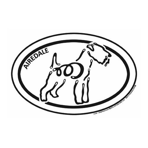 Airedale Terrier Euro K Line Magnet