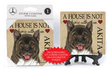 Akita A House Is Not A Home Stone Drink Coaster