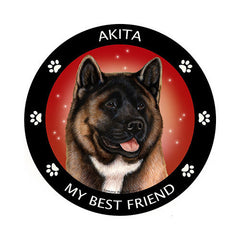 Akita Red Sable My Best Friend Dog Breed Magnet