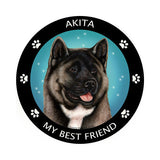 Akita Silver Sable My Best Friend Dog Breed Magnet