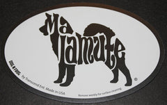 Alaskan Malamute Euro Dog Breed Car Sticker Decal