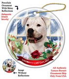 American Bulldog Howliday Dog Christmas Ornament