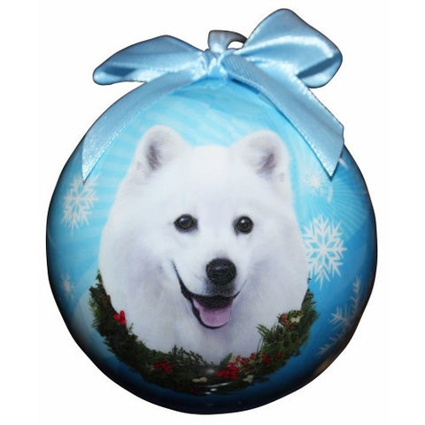 American Eskimo Shatterproof Dog Breed Christmas Ornament