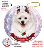 American Eskimo Howliday Dog Christmas Ornament