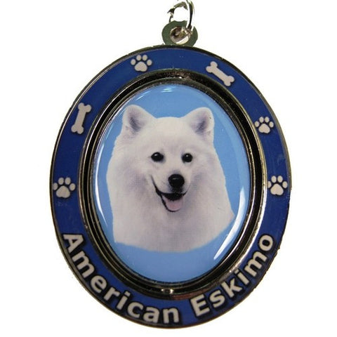 American Eskimo Dog Spinning Keychain