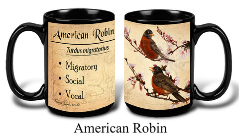 American Robin Bird Faithful Friends Coffee Mug