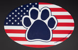 American Flag Patriotic Paw Euro Dog Magnet