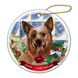 Australian Cattle Dog Red Howliday Dog Christmas Ornament