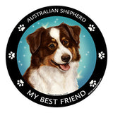 Australian Shepherd Red Tri My Best Friend Dog Breed Magnet