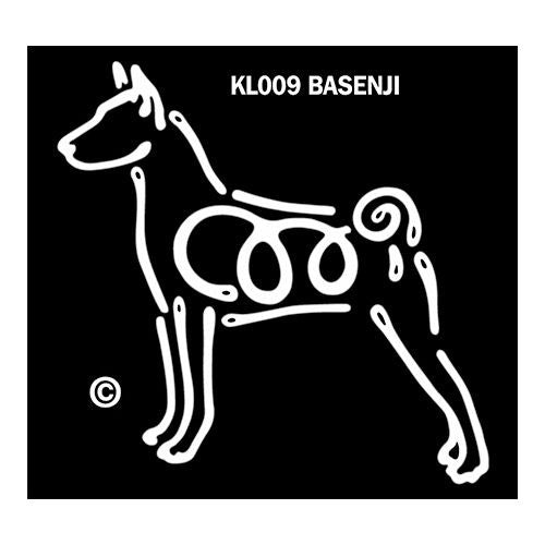K  Lines Basenji Dog Car Window Decal Tattoo