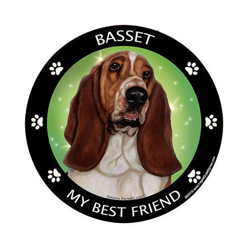 Basset Hound My Best Friend Dog Breed Magnet