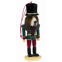 Basset Hound Dog Toy Soldier Nutcracker Christmas Ornament