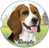 Beagle Sandstone Absorbent Dog Breed Car Coaster