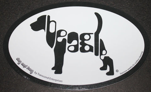 Beagle Euro Dog Breed Car Sticker Decal
