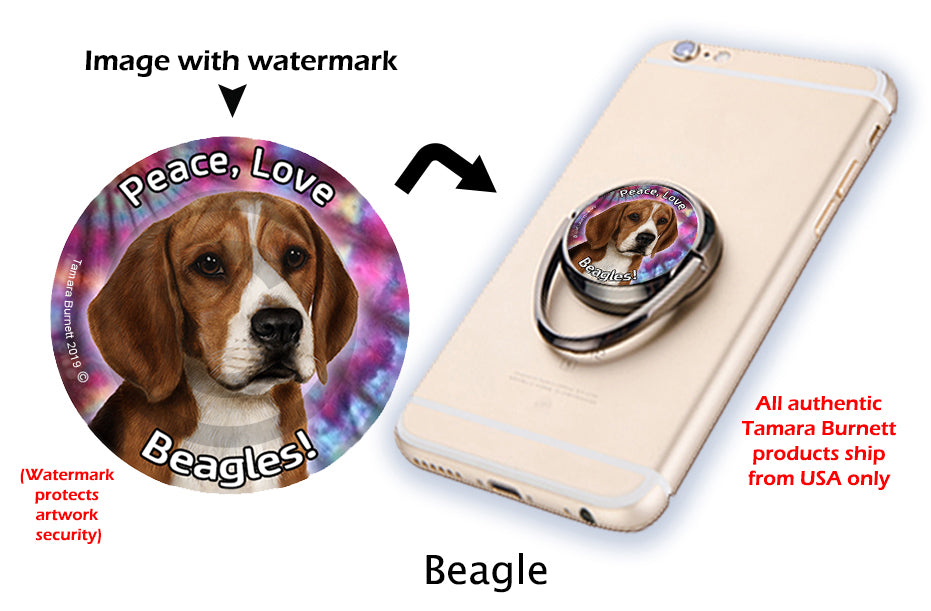 Beagle Phone Buddy Cellphone Ring Stand
