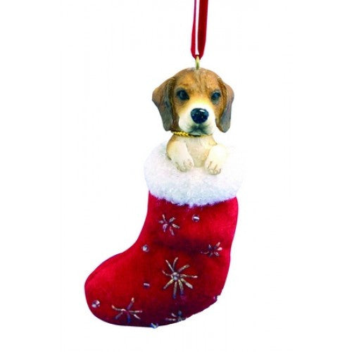 Santa's Little Pals Beagle Dog Christmas Ornament