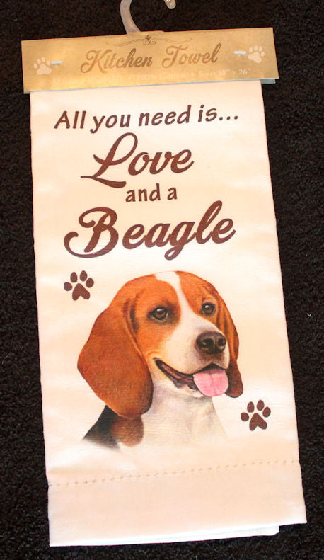 Beagle Dish Towel