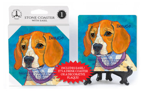 Beagle Dog Ursula Dodge Drink Coaster