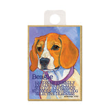 Beagle Ursula Dodge Wood Dog Magnet