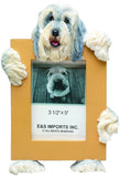Bearded Collie Dog Picture Frame Holder