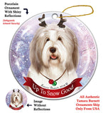 Bearded Collie Howliday Dog Christmas Ornament