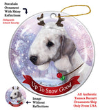 Bedlington Terrier Blue Howliday Dog Christmas Ornament