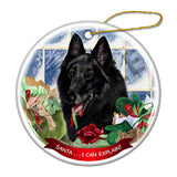 Belgian Shepherd Howliday Dog Christmas Ornament